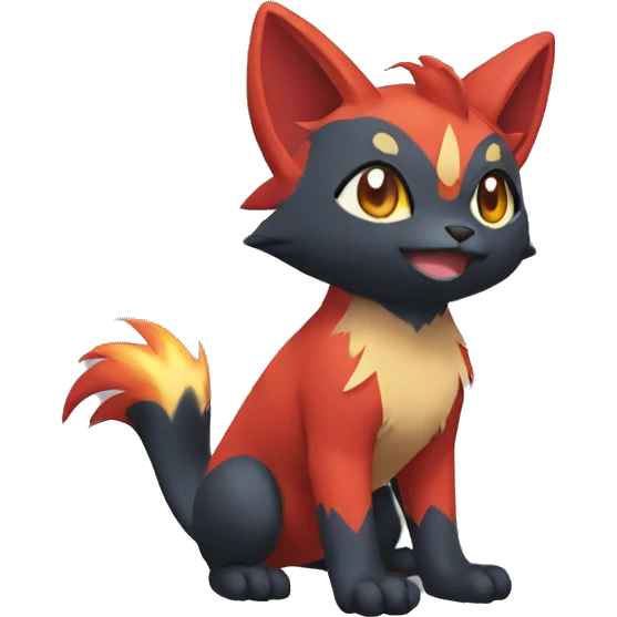  Quilava-Litten full body emoji