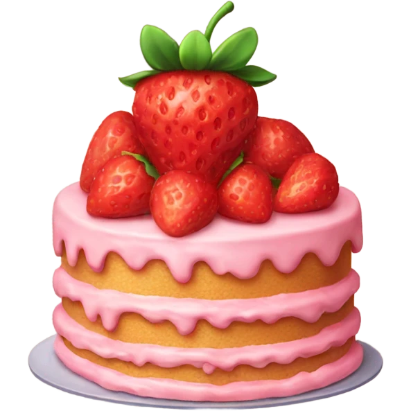 Strawberry cake  emoji