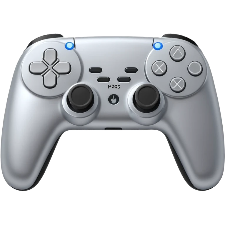joystick ps5 colore argento 3D emoji