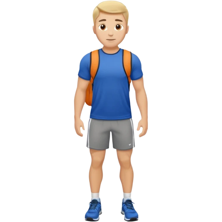 a man rucking with sport t shirt emoji