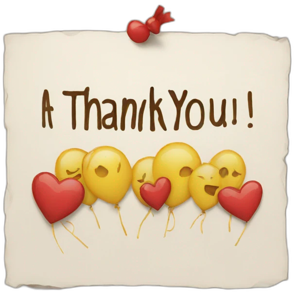 Thank you sign emoji
