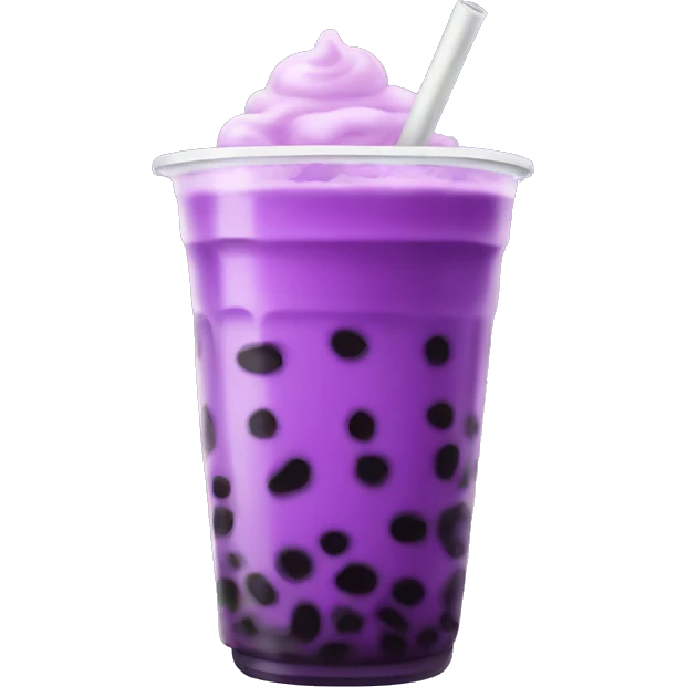 A purple boba tea emoji