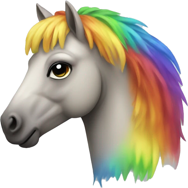 Rainbow horse  emoji