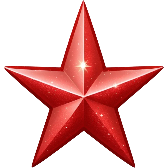red glitter star emoji