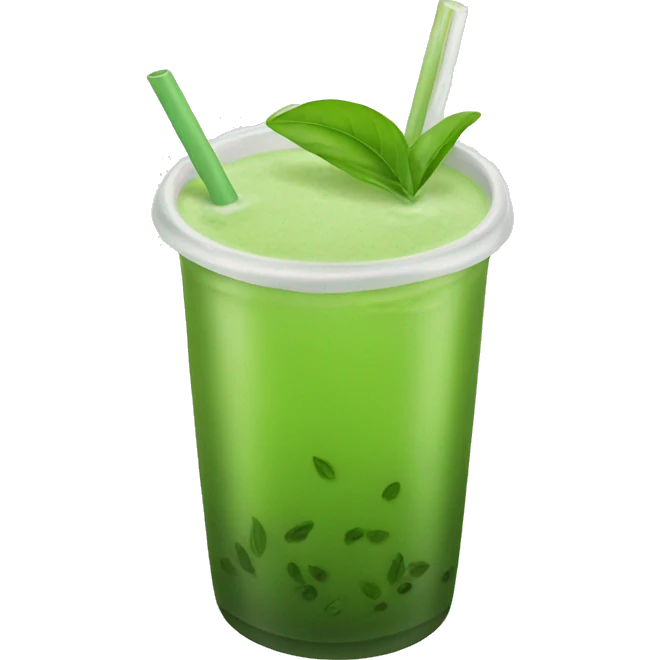 Thai green tea emoji