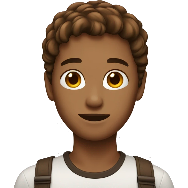 Brown hair emoji