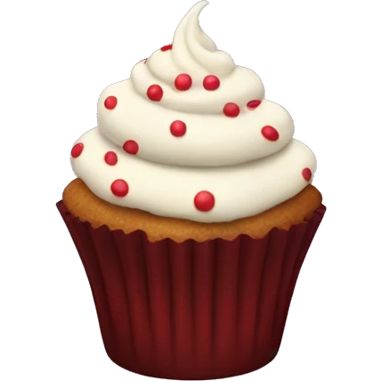 A Christmas cupcake  emoji