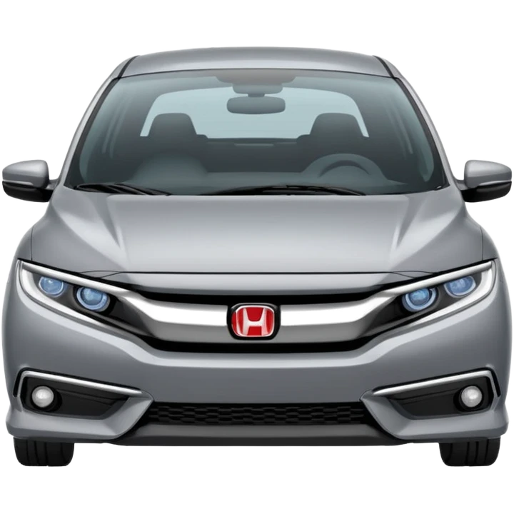 Make an emoji of a 2024 Honda civic with a grey exterior with no added color  emoji