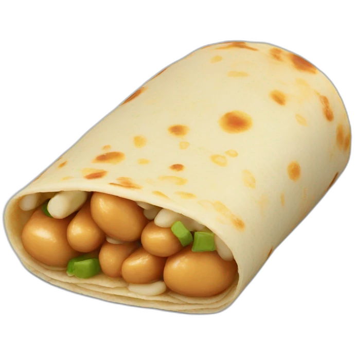 cheesy bean and rice burrito emoji
