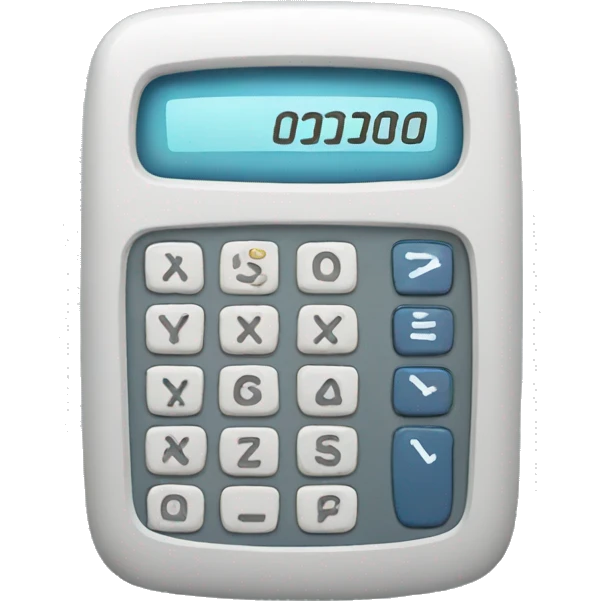 Cute calculator emoji