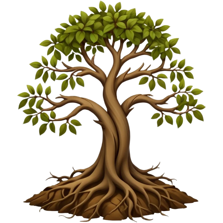 Simple sparse sapling roots emoji