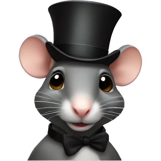 rat with a tophat emoji