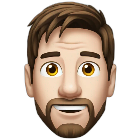 messi 1/2 shot emoji
