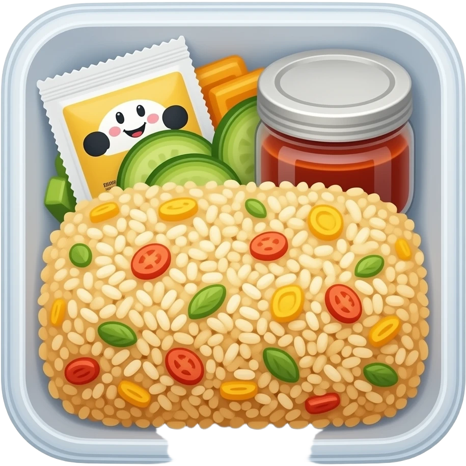 Fried rice meal kit emoji
