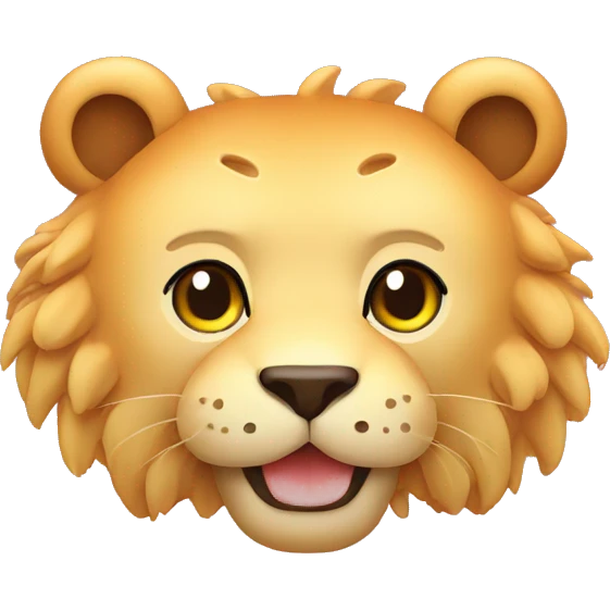 animal head leo, background japan sunset emoji