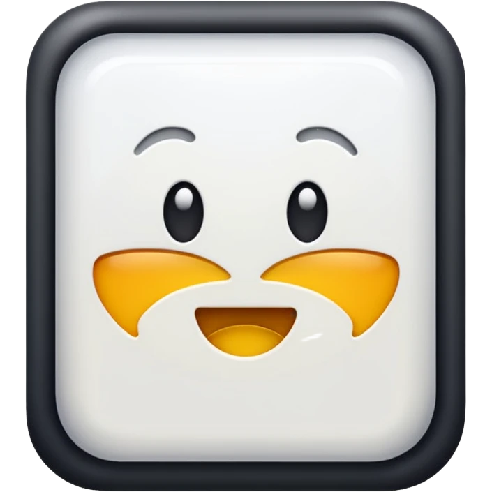 Blue backround an a sqware in the middle white sqware emoji