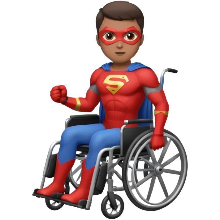 superhero  on wheelchair  emoji