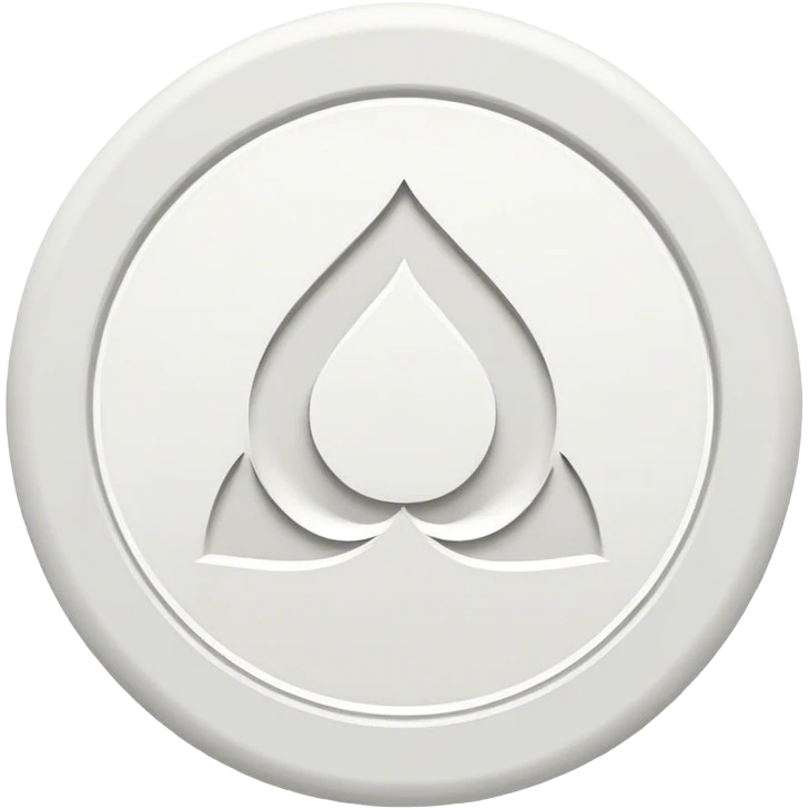 a simple white amiri logo  emoji