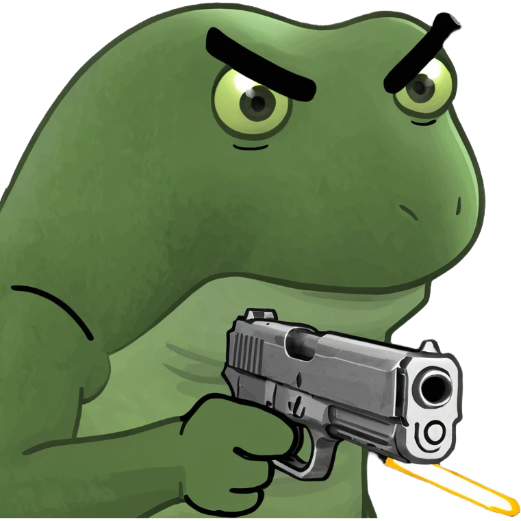 A baddie with a gun emoji