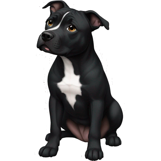 All black female Staffordshire  emoji
