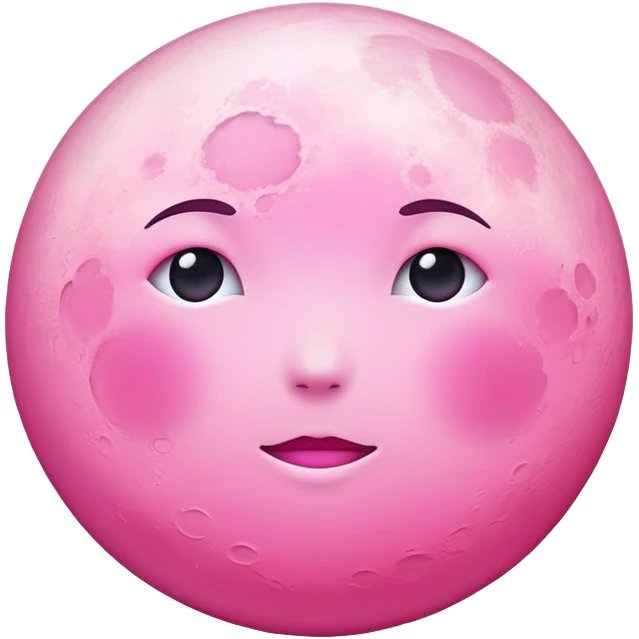 Pink Moon Emoji emoji