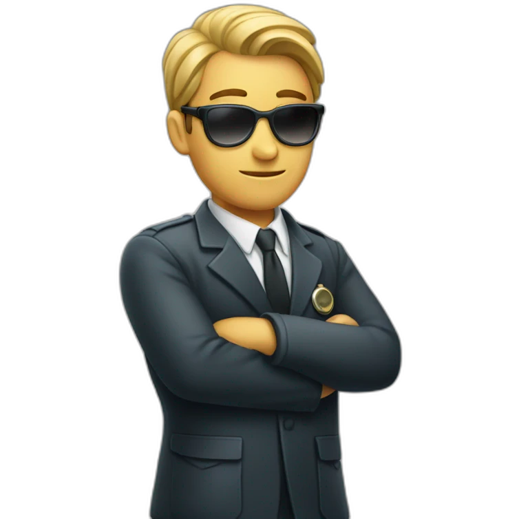 Secret agent at pharmacy emoji