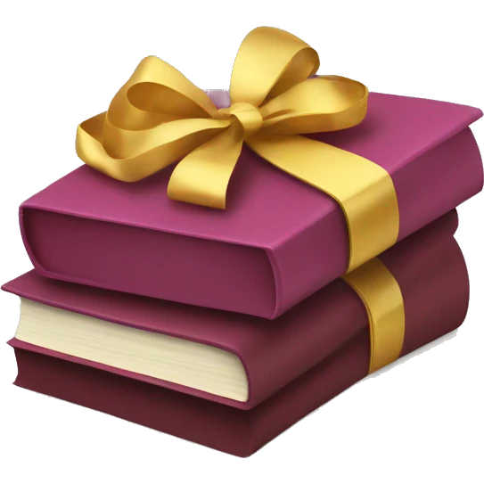 Books and gift box emoji