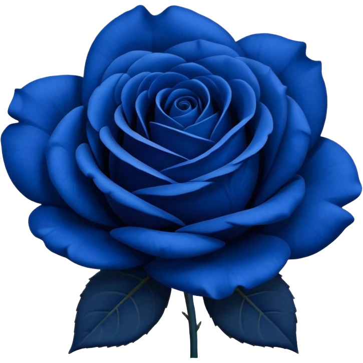 Dark blue rose emoji emoji