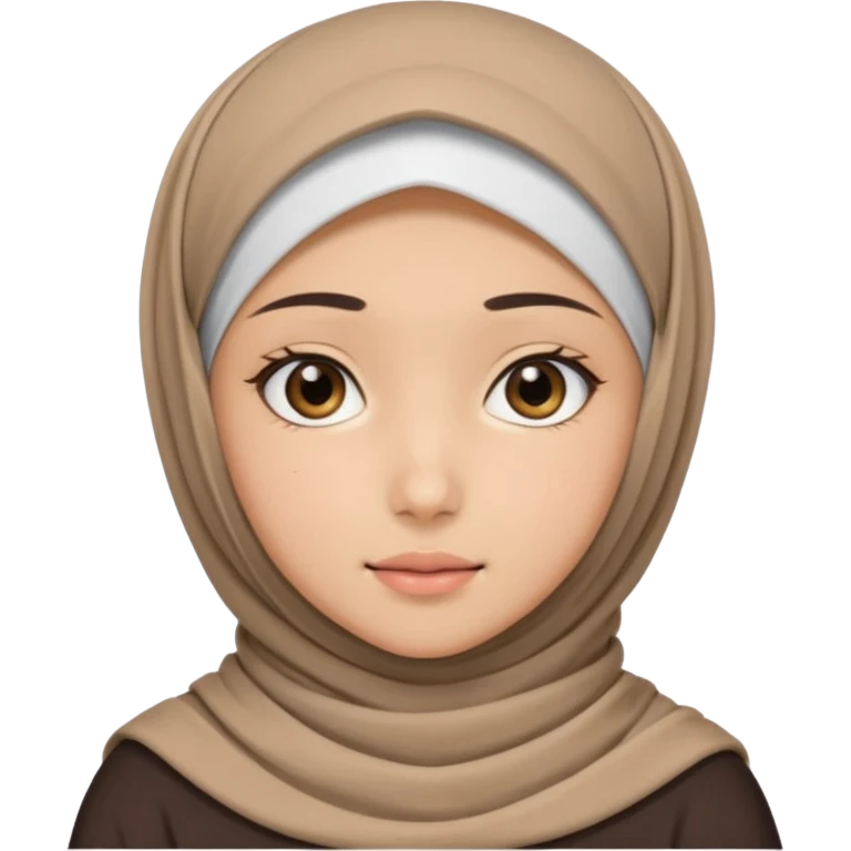 Muslim girl anime emoji