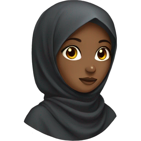 Somali girl in khimar  emoji