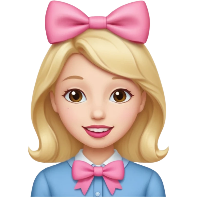 Can I have an emoji like this?😘 wearing a bow like this.🎀 emoji