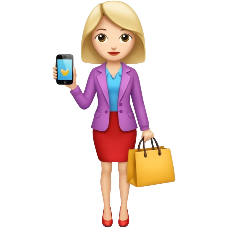 shopaholic woman emoji