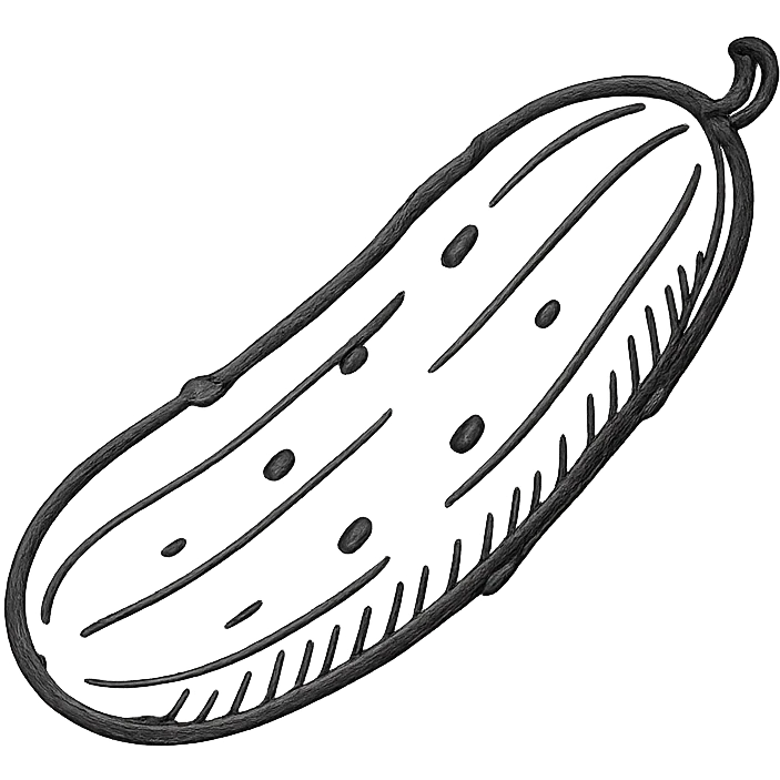cucumber, simple emoji