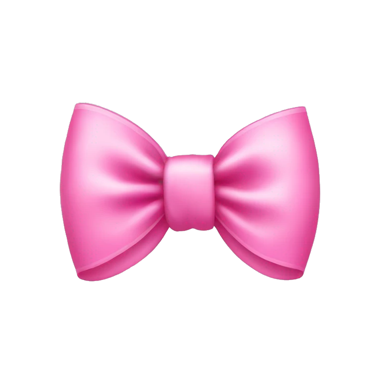 A cute pink bow emoji