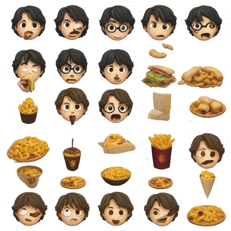 harry potter eating emoji