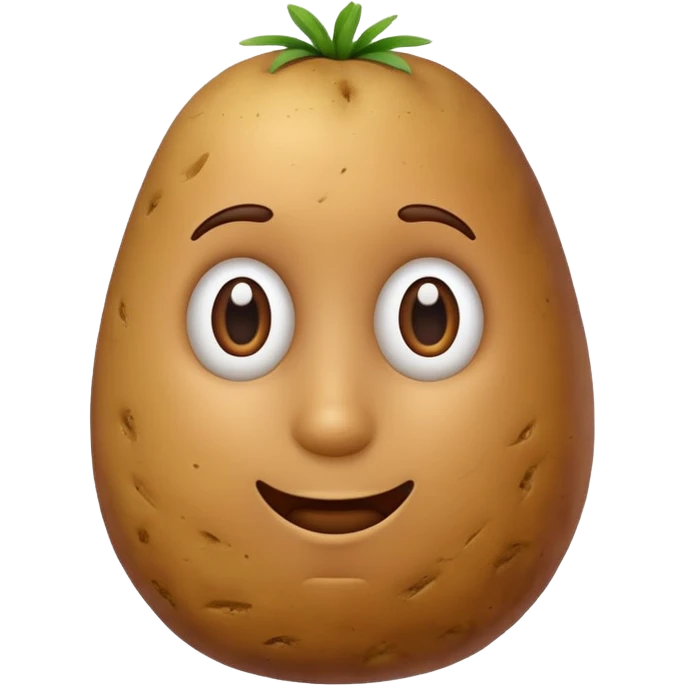 potato without eyes or face emoji