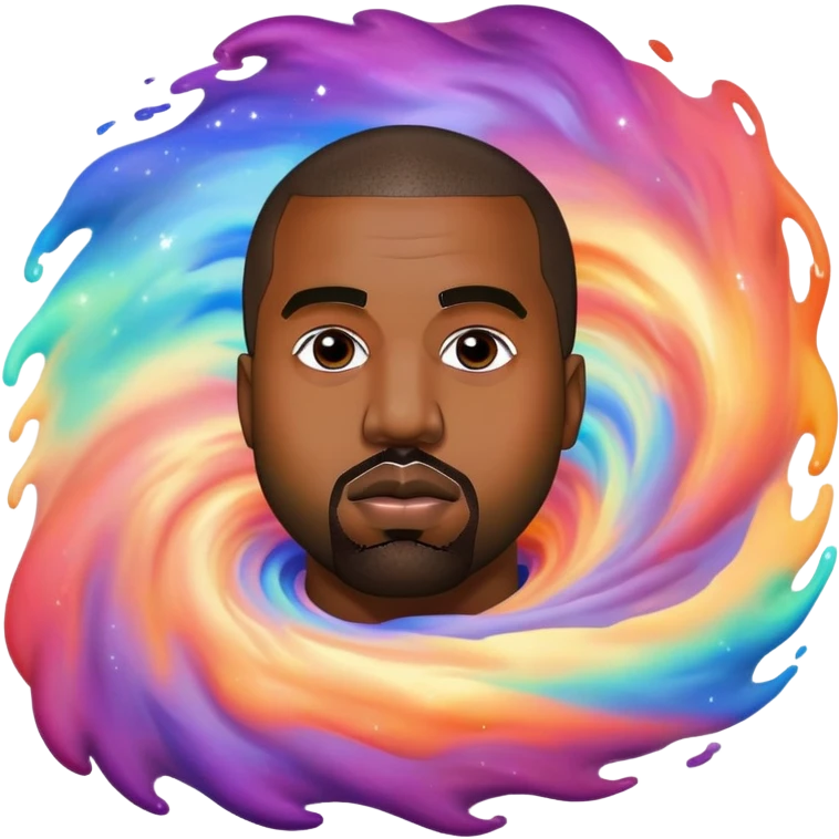 Kanye on galaxy gas emoji
