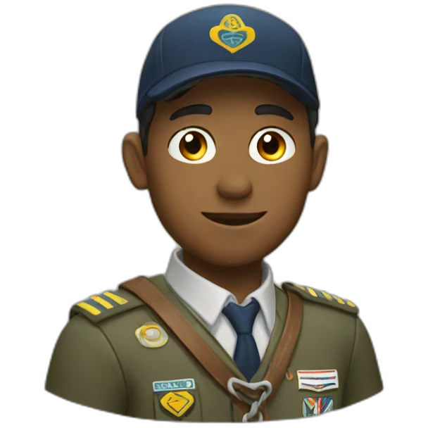 Salut scout emoji