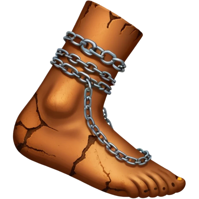 prisone chain on ankle emoji