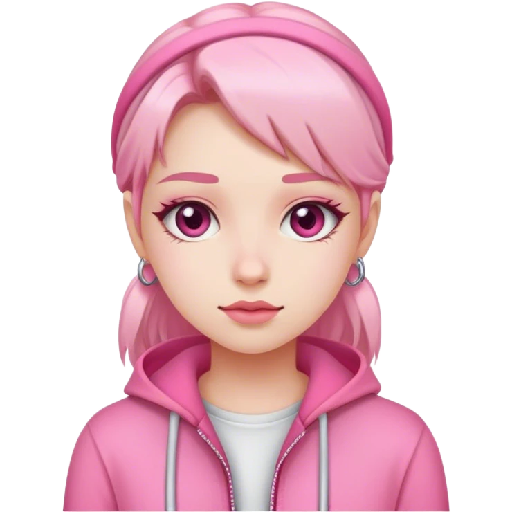 J rock girl pink emoji