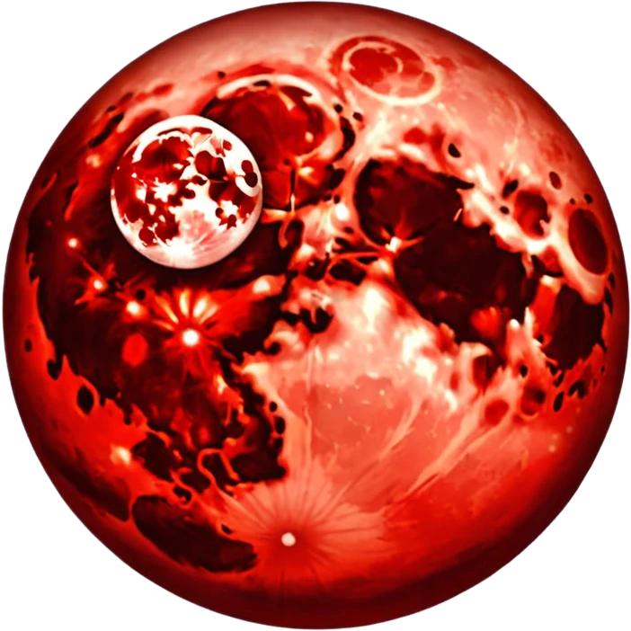 Blood moon emoji