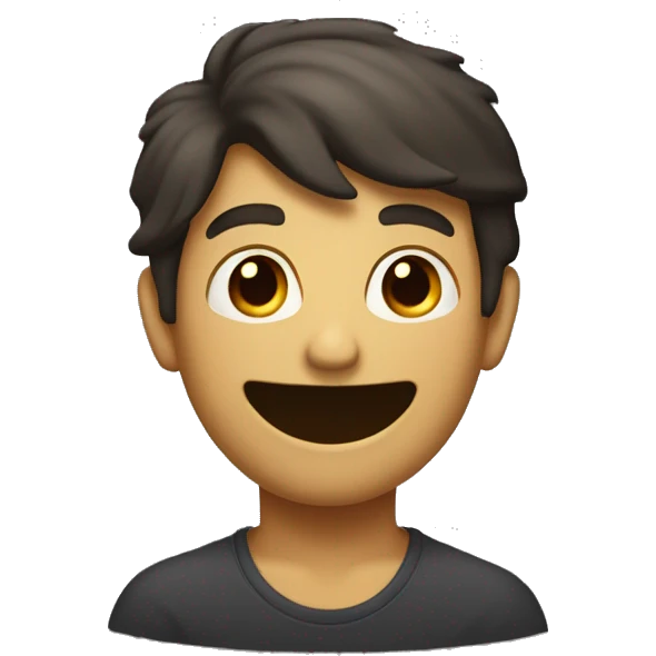 Emoji de color oscuro con una curita en la nariz casi pelado  emoji