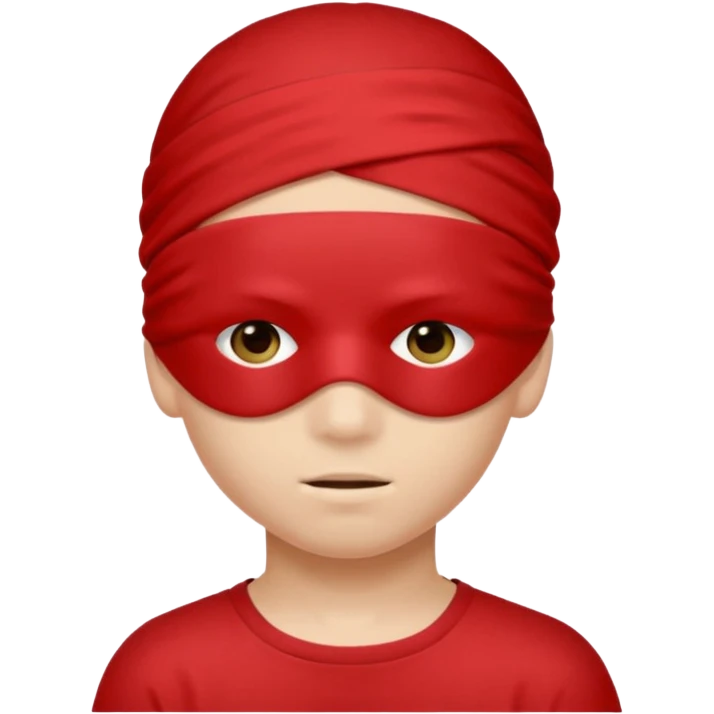 boy + red blindfold emoji