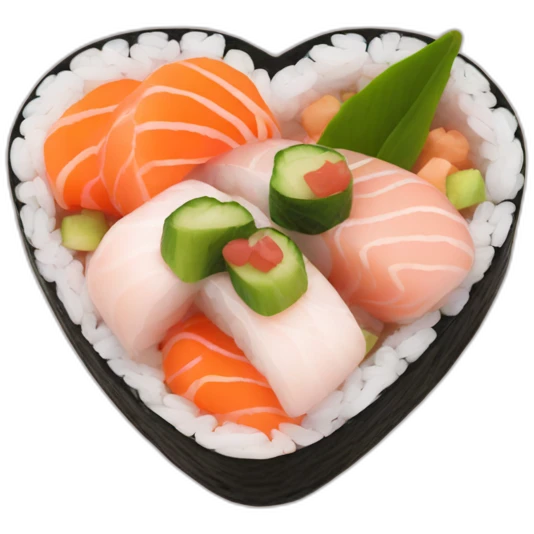 sushi heart emoji