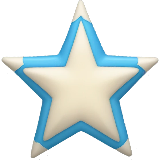 blue colored star emoji