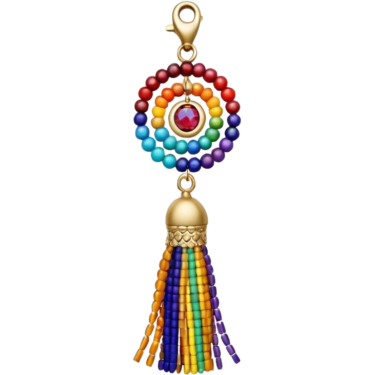 beaded tassel ade tassel pendant emoji