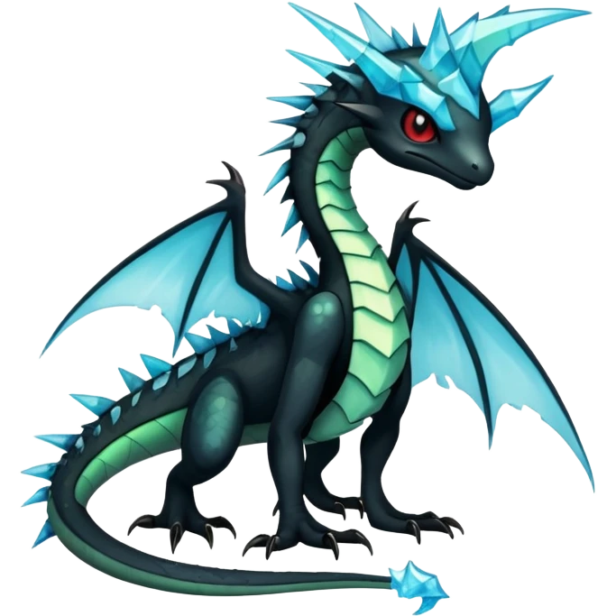 Punk’ish Edgy Badass Dark Gothic Flygon-Aurorus-Amaura-Hybrid-Creature emoji