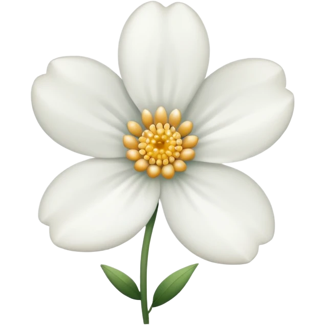 One White flower emoji