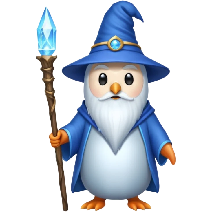 Penguin Wizard emoji