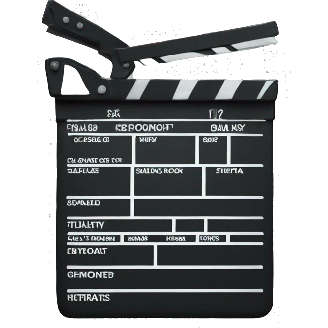 clapperboard emoji